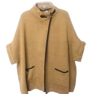 Apt. 9 Women's NWT Camel Color Shawl High Neck Sweater w/Sleeves One Size